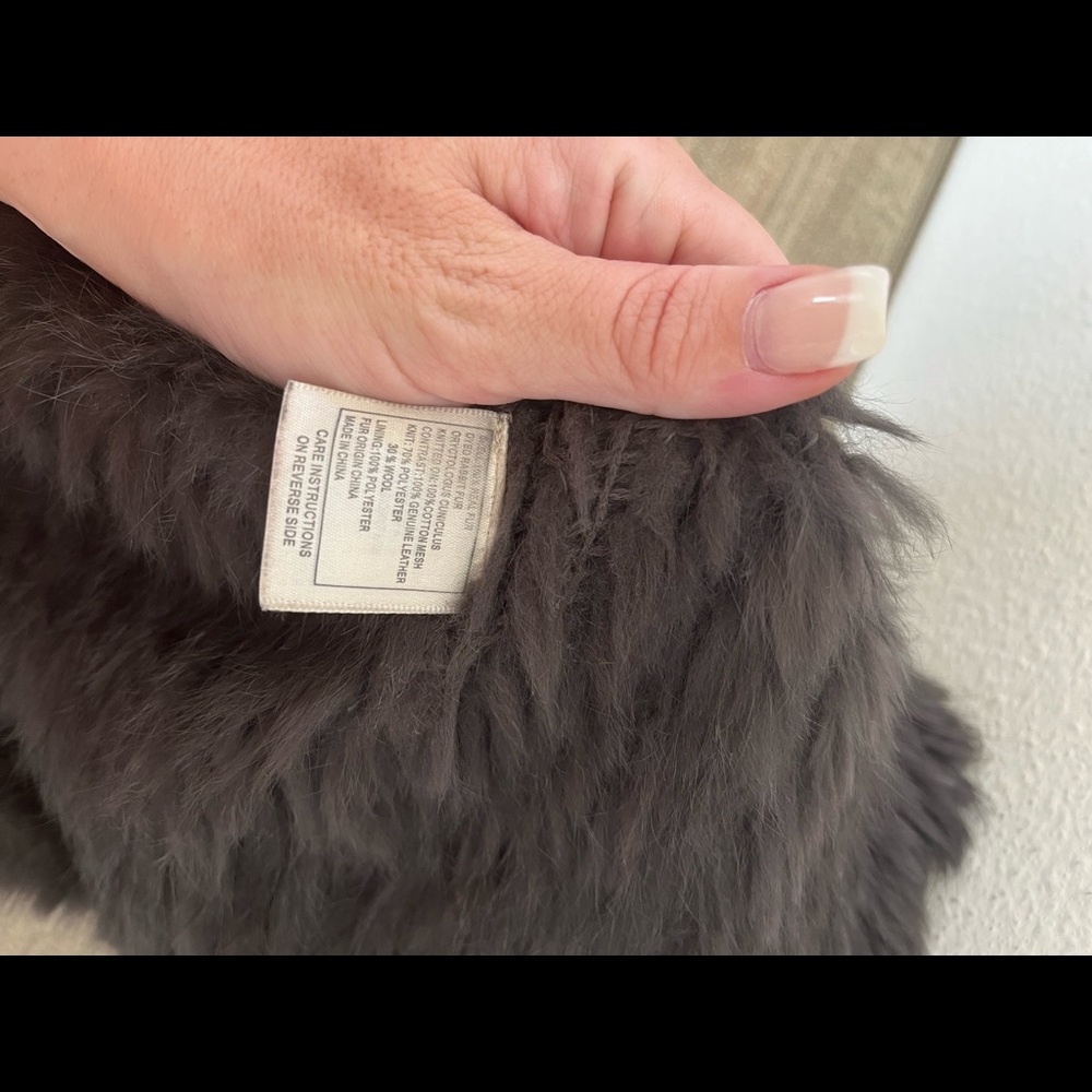 June Rabbit Fur & Leather Jacket - Picture 7 of 8